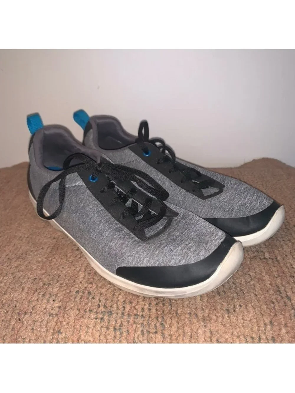 CROCS Gray and Black Athletic Shoes
